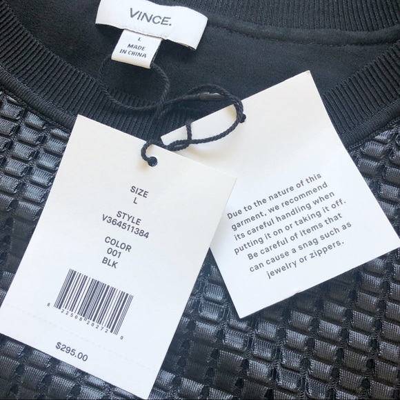 NWT VINCE Large Black Sequin Sleeveless Top - Picture 5 of 8